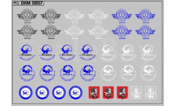 Декаль. Эмблемы 7го Автобусного парка г.Москвы (100х70). DKM0857