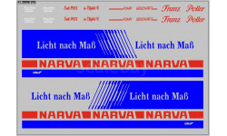 Декаль. Грузовики и прицепы ’Licht nach Mab Narva’ (200х120). DKMB0075