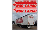 Декаль. Эмблема для полуприцепов NOR-CARGO (100х140). DKMB0134, фототравление, декали, краски, материалы, scale43, maksiprof