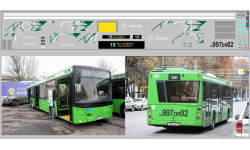 Декаль. МАЗ-203 АЛМАТА (100х290). DKP0128
