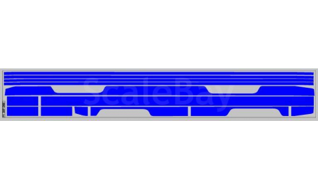 Декаль. Полосы на низ для Трамвая КТМ-5М3 синий (100х360). DKP0182, фототравление, декали, краски, материалы, scale43, maksiprof