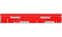 Декаль. Полосы на низ для Трамвая КТМ-5М3 красный (100х360). DKP0184, фототравление, декали, краски, материалы, scale43, maksiprof