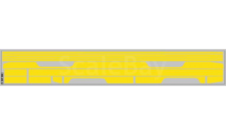 Декаль. Полосы на низ для Трамвая КТМ-5М3 желтый (100х360). DKP0186, фототравление, декали, краски, материалы, scale43, maksiprof