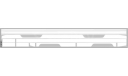 Декаль. Полосы на низ для Трамвая КТМ-5М3 белый (100х360). DKP0187, фототравление, декали, краски, материалы, scale43, maksiprof