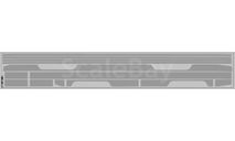 Декаль. Полосы на низ для Трамвая КТМ-5М3 серый (100х360). DKP0188, фототравление, декали, краски, материалы, scale43, maksiprof