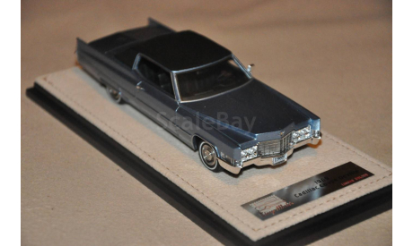 GLM STAMP MODELS. CADILLAC Coupe Deville 1969 Astral Blue Metallic, масштабная модель, scale43