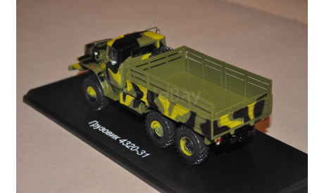 SSM. УРАЛ-4320-31 бортовой с тентом (камуфляж), масштабная модель, 1:43, 1/43, Start Scale Models (SSM)