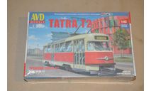 Авто в деталях. Кит Трамвай TATRA T2. SSM AVD 4069AVD, сборная модель автомобиля, 1:43, 1/43, AVD Models