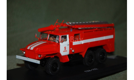 SSM. АЦ-40(375Н)Ц1А ПЧ №9 г. Москва. Пожарная, масштабная модель, scale43, Start Scale Models (SSM), УРАЛ