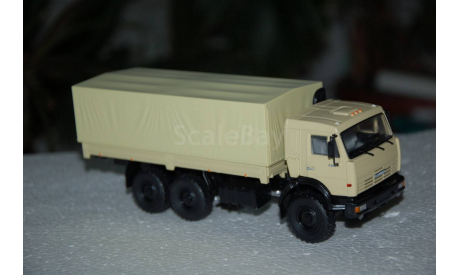 ПАО КАМАЗ. КАМАЗ-43118 6x6 бортовой с тентом, масштабная модель, scale43