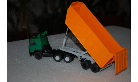 АИСТ. МАЗ-6422 с самосвальным полуприцепом МАЗ-9506-30, масштабная модель, scale43, Автоистория (АИСТ)