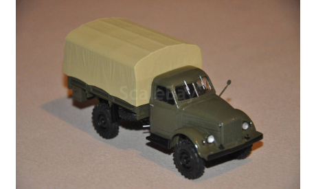 АИСТ. ГАЗ-63 бортовой (с тентом), масштабная модель, 1:43, 1/43, Автоистория (АИСТ)