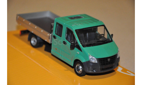 НАП.ГАЗель NEXT A22R33 бортовой, зеленый / серый, масштабная модель, 1:43, 1/43, Наш Автопром