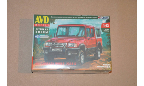 Авто в деталях. Кит Пикап-230812. 1493AVD, сборная модель автомобиля, scale43, AVD Models, ГАЗ