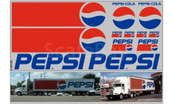 Декаль. Набор декалей под НЕФАЗ-93341 Pepsi вариант 6. DKP0172