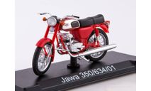 Jawa 350/634/01 Любимая ’вишнёвка’, Наши мотоциклы №56, масштабная модель мотоцикла, 1:24, 1/24, Modimio