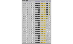 Декаль. Номерные знаки грузовики, трактора, прицепы (100х140). Вариант 5. DKM1205