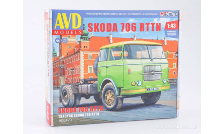 Авто в деталях. Кит SKODA 706 RTTN. SSM AVD 1636AVD, сборная модель автомобиля, AVD Models, Škoda, scale43