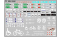 Декаль Надписи и указатели в общественный транспорт. DKM0968, фототравление, декали, краски, материалы, maksiprof, МАЗ, scale43