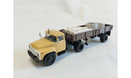 ЗИЛ 130 В с полуприцепом ОДАЗ, масштабная модель, Автоистория (АИСТ), scale43