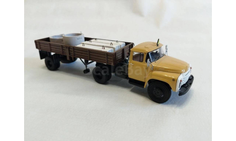 ЗИЛ 130 В с полуприцепом ОДАЗ, масштабная модель, Автоистория (АИСТ), scale43
