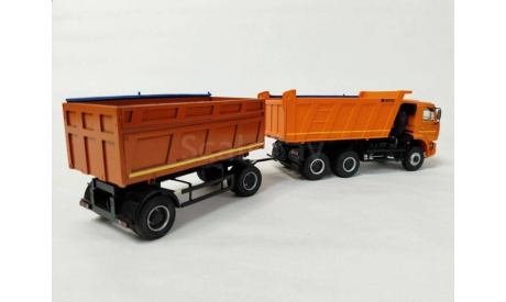КАМАЗ 6522 с прицепом, масштабная модель, scale43