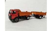 МАЗ 5551 самосвал с прицепом, масштабная модель, Автоистория (АИСТ), scale43