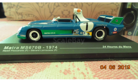 Matra MS670B #7 Le Mans 1974 1/43 Altaya, масштабная модель, scale43