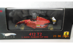 Ferrari 412 T2 - 1995 J. Alesi Europe GP 1/43 Hot Wheels Elite