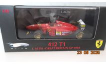 Ferrari 412 T1 - 1994 J. Alesi Great Britain GP 1/43 Hot Wheels Elite, масштабная модель, scale43