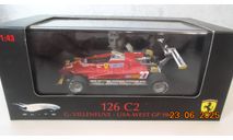 Ferrari 126 C2 - 1982 G. Villeneuve USA-West GP 1/43 Hot Wheels Elite, масштабная модель, scale43