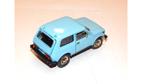 ВАЗ-2121 с прицепом СКИФ Голубой 1984 год, масштабная модель, Тантал, scale43