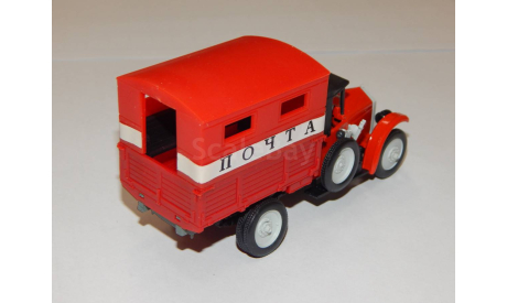 АМО-Ф15 Почта красный 1991 год СССР, масштабная модель, АРЕК (Элекон), scale43