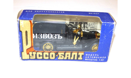 Руссо-балт-Д черный 1993 Извоз, масштабная модель, Микромодель, scale43, Руссо Балт