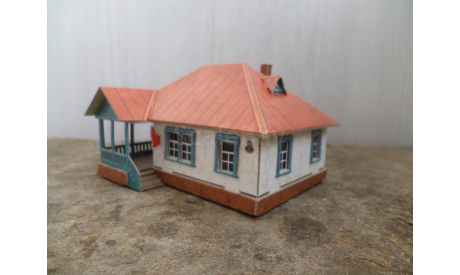 Деревенский дом для ж.д. макета. Масштаб 1:87, железнодорожная модель, scale87