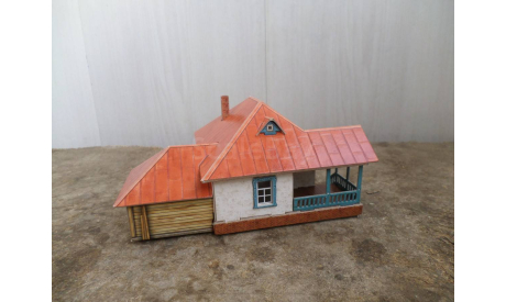 Деревенский дом для ж.д. макета. Масштаб 1:87, железнодорожная модель, scale87