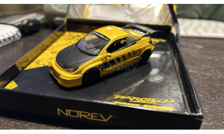 Peugeot 206 CC Parotech Yellow, масштабная модель, Norev, scale43