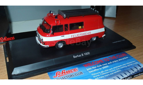 Barkas B1000 ’Feuerwehr’, масштабная модель, scale43, Schuco
