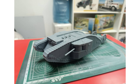 Британский танк Mark I 1:43 Смола 3D-печать, масштабные модели бронетехники, scale43