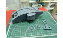 Британский танк Mark I 1:43 Смола 3D-печать, масштабные модели бронетехники, scale43