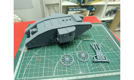 Британский танк Mark I 1:43 Смола 3D-печать, масштабные модели бронетехники, scale43