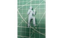 Рабочий в кепке толкающий 1:35 Смола 3D-печать, миниатюры, фигуры, scale35