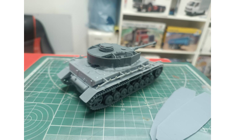 Pz.Kpfw. IV Ausf H с  экранами 1:43 Смола 3D-печать, масштабные модели бронетехники, scale43