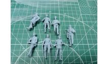 Советские партизаны 1:43 семь фигур Смола 3D-печать, миниатюры, фигуры, scale43