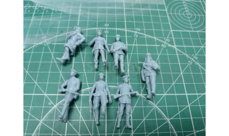 Советские партизаны 1:43 семь фигур  Смола 3D-печать, миниатюры, фигуры, scale43