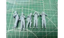 Советские танкисты вариант 2 1:35 5 фигур Смола 3D-печать, миниатюры, фигуры, scale35