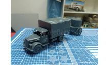 Opel Blitz с огневой точкой 1:43  Смола 3D-печать, масштабная модель, scale43