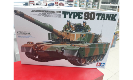 35208 Совр. японский танк JGSDF TYPE 90 с 2 фигур. 1:35 Tamiya   возможен обмен, элементы для диорам
