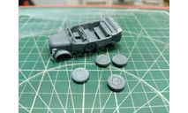Steyr Type 1500 с опущенным тентом 1:72 Смола 3D-печат, сборные модели бронетехники, танков, бтт, Horch, scale72
