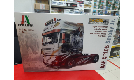 3917 DAF XF105 ’SMOKY JR’ SHOWTRUCK 1:24 Italeri Возможен обмен, сборная модель автомобиля, Scania, scale0